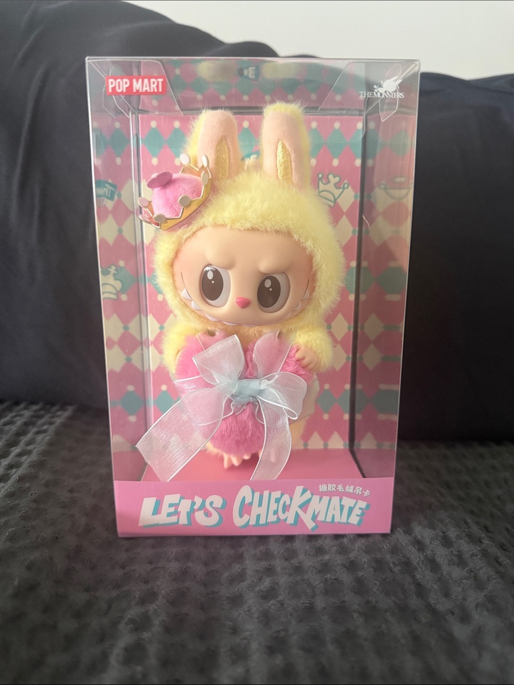 Let's Checkmate Yellow & Pink Plush Figure - Labubu